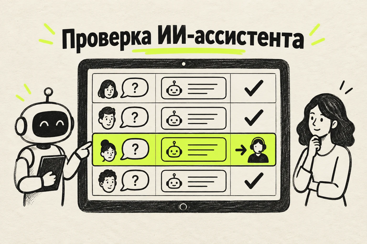 Как проверить ИИ-ассистента до запуска: тесты на реальные вопросы клиентов
