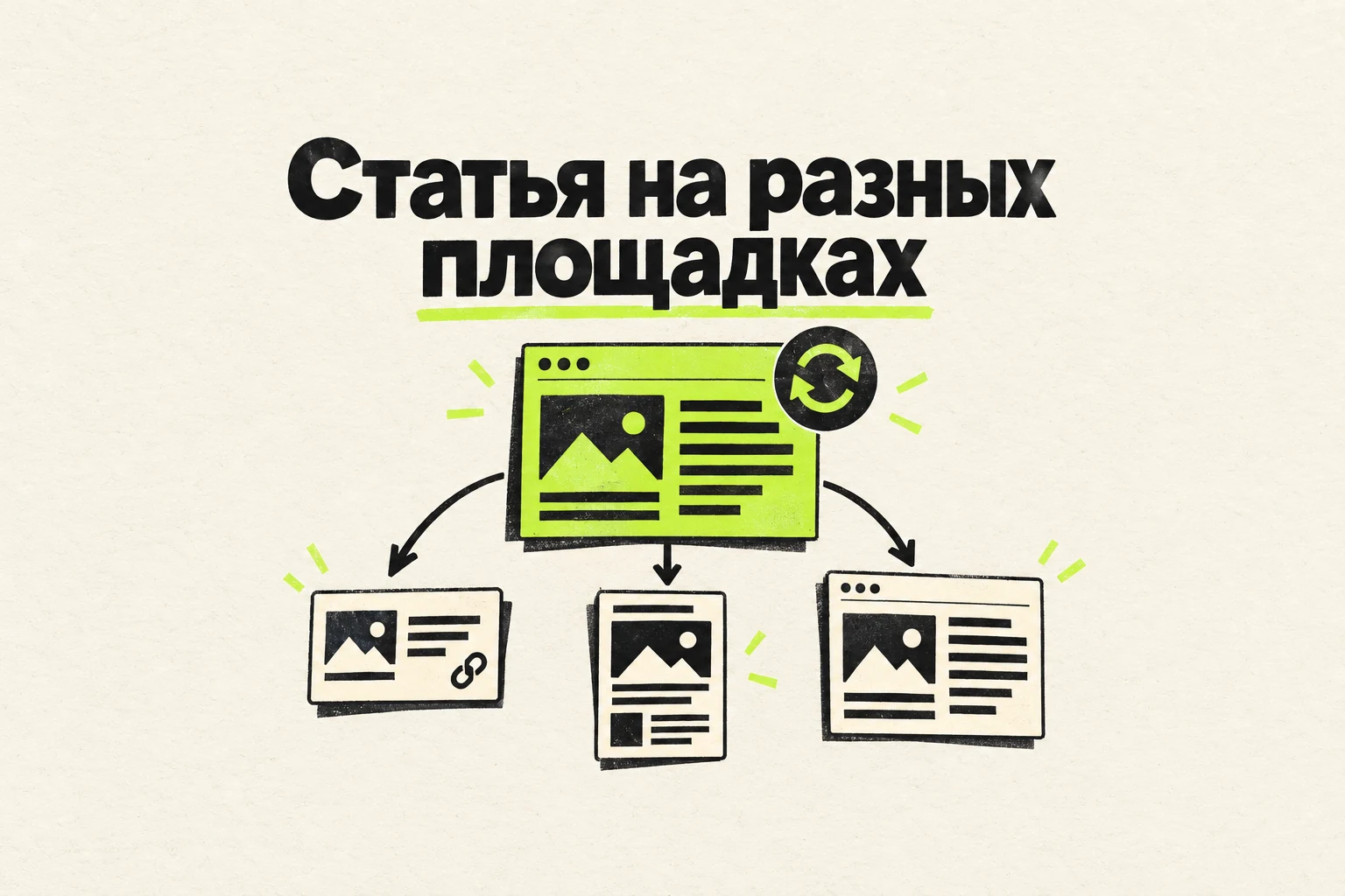 Одна статья на сайте и других площадках: как организовать публикацию без путаницы