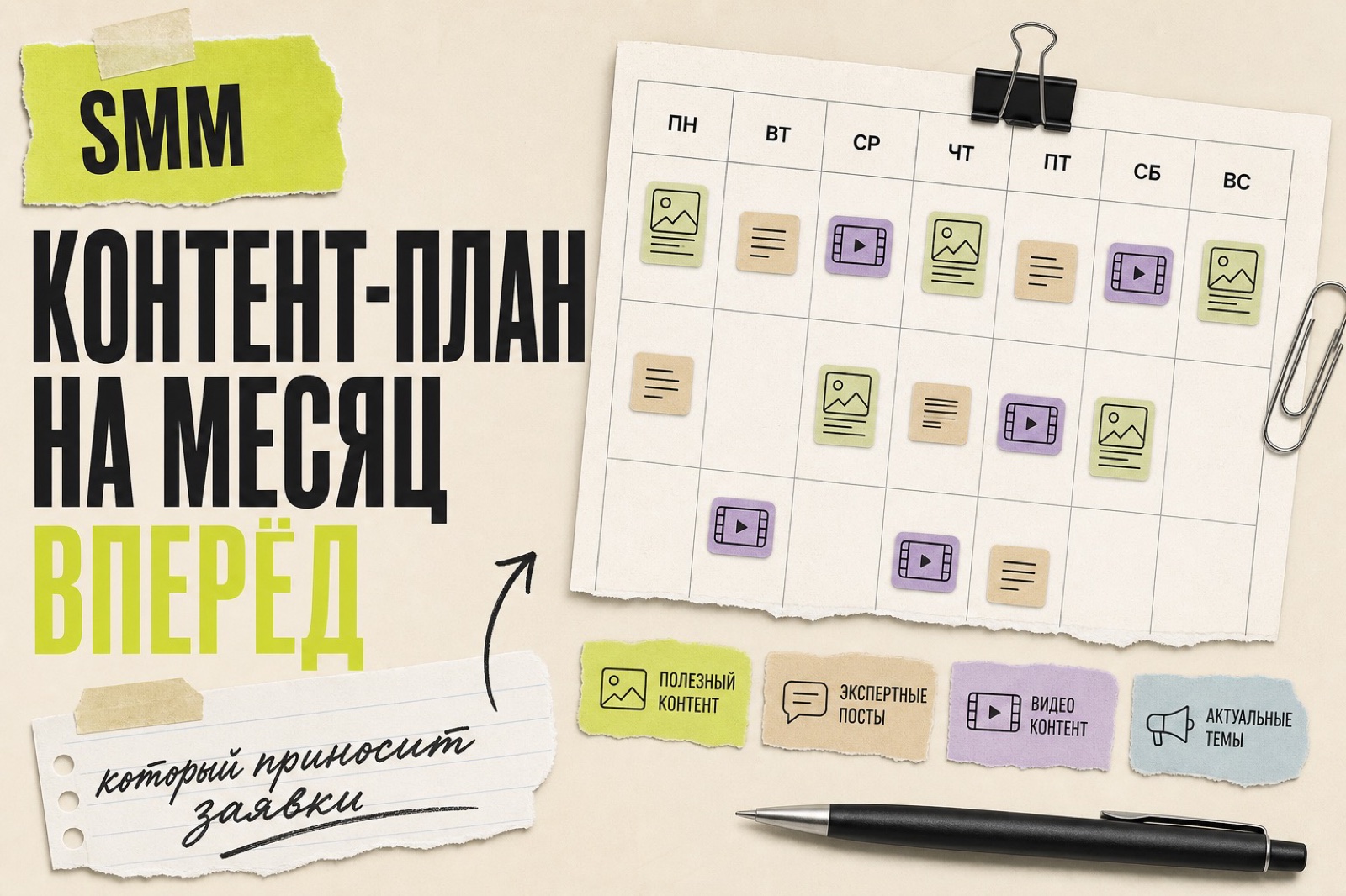 Контент-план для бизнеса