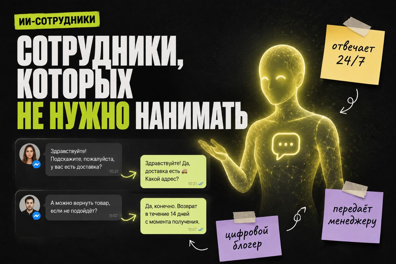 Виртуальные сотрудники на ИИ: цифровой блогер и ИИ-ассистент